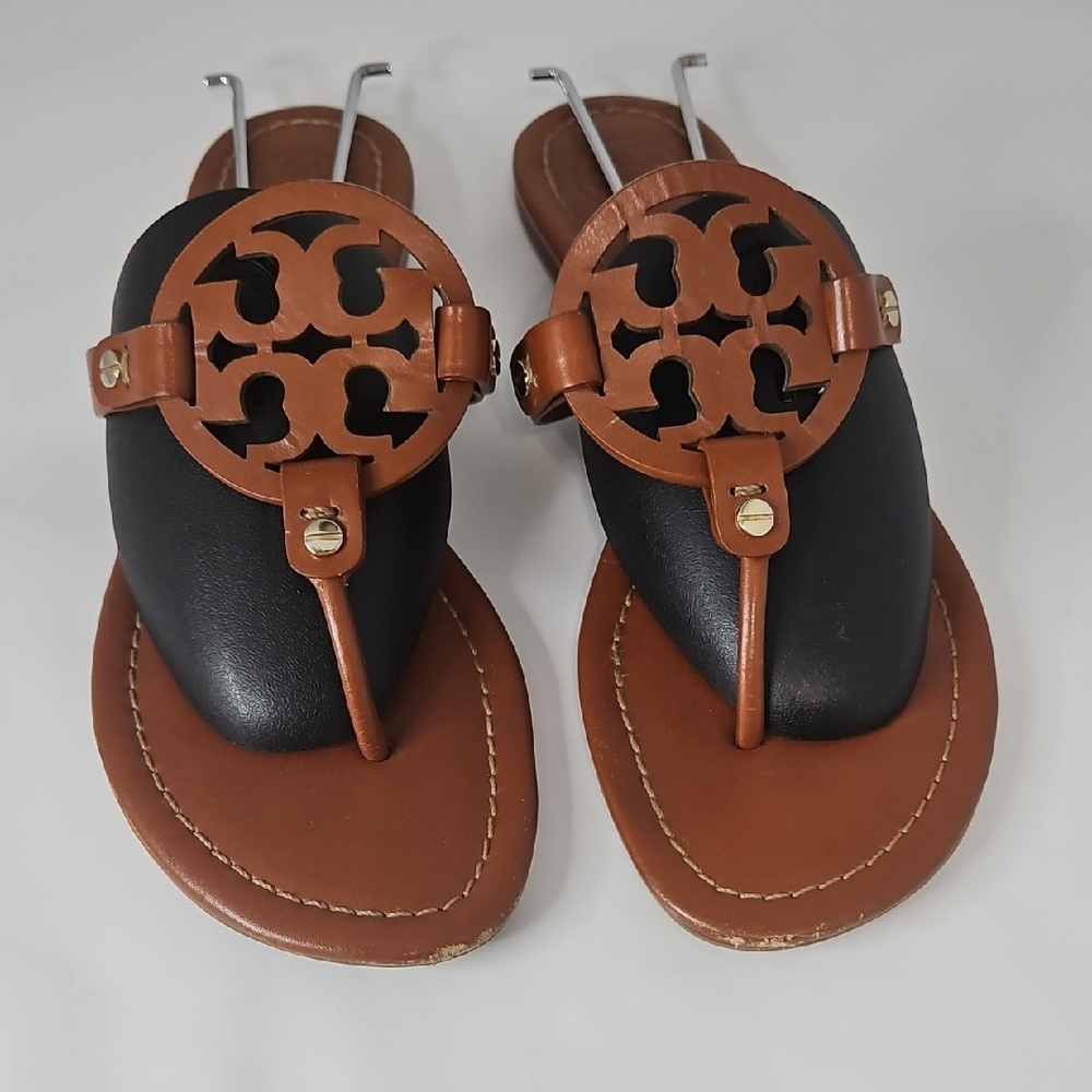 Tory Burch Black and Brown Sandals